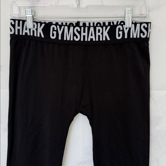 GYMSHARK Fit Seamless Leggings Size Medium Black/White - Picture 6 of 11
